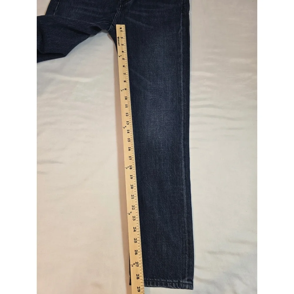 Levi's Slouchy Fit Taper‎ Ankle Jeans Dark Wash Button Fly 25x29
